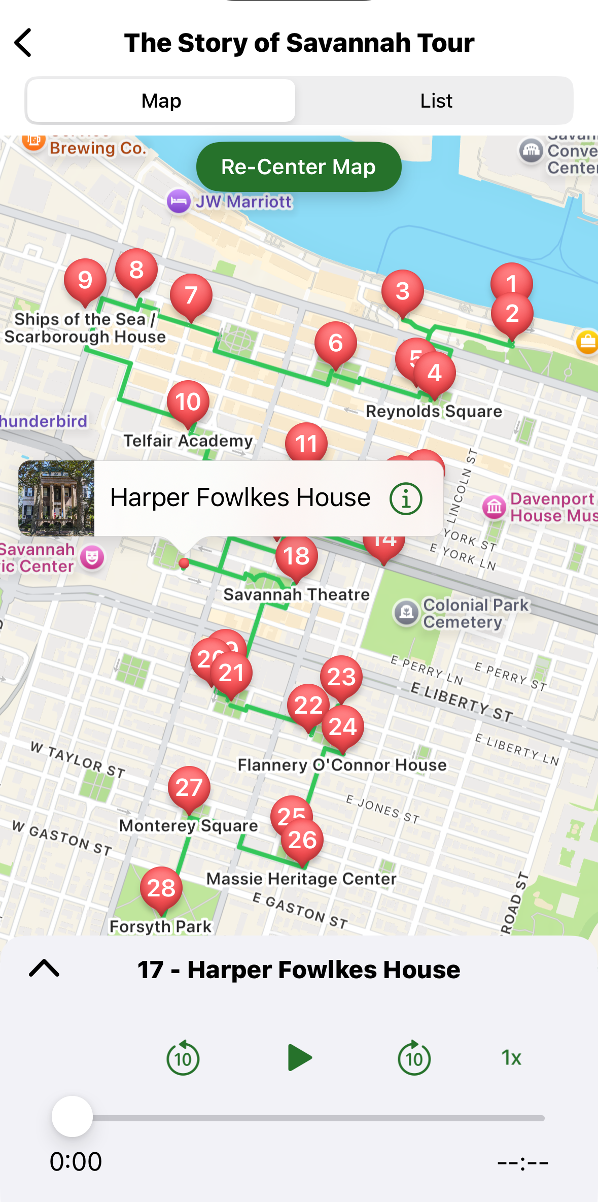 The Story of Savannah Tour